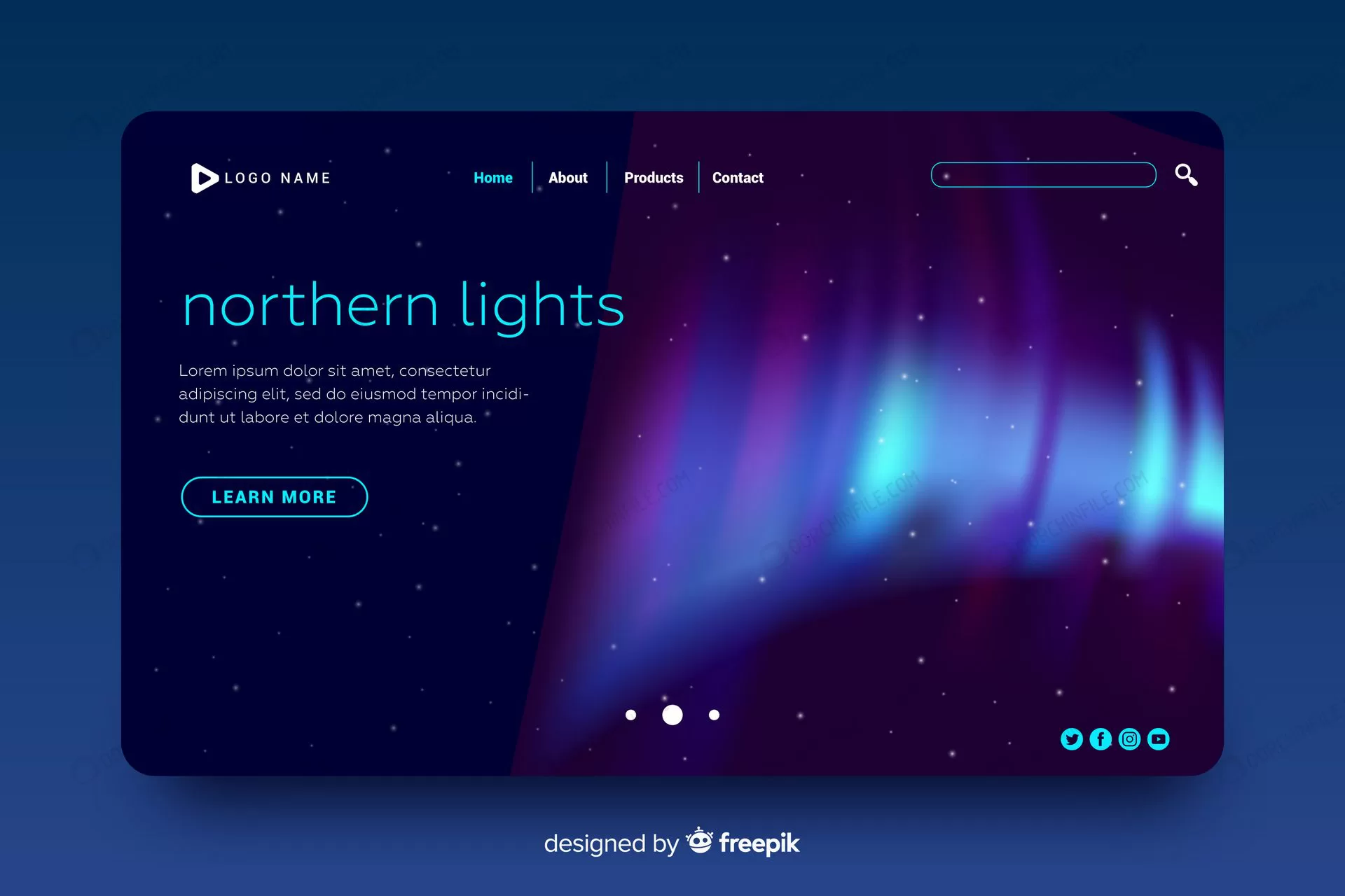 beautiful northern lights landing page crc821ba5a5 size2.87mb - title:Home Main - اورچین فایل - format: - sku: - keywords: p_id:18