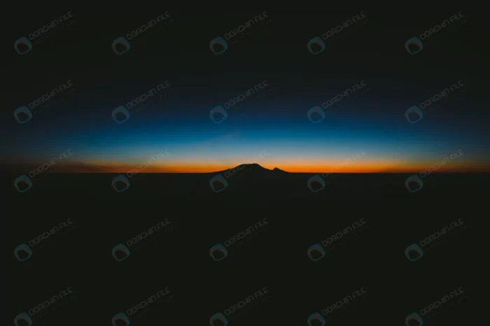 beautiful shot dark hills with amazing orange blu crcffac361d size2.77mb 4000x2660 1 - title:استوک سیلوئت کوه در غروب - اورچین فایل - format:JPG - استوک - sku:crcffac361d - keywords: p_id:51288