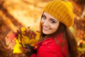 beautiful woman holding leaves sunny autumn day crc14c50994 size13.04mb 6048x4032 - title:Home - اورچین فایل - format: - sku: - keywords: p_id:18