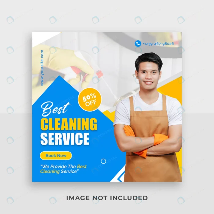 best cleaning service home square social media pos rnd608 frp27248994 - title:قالب پست اینستاگرام با موضوع تمییز کردن خانه - اورچین فایل - format:PSD - فتوشاپ - sku:frp27248994 - keywords: p_id:66710