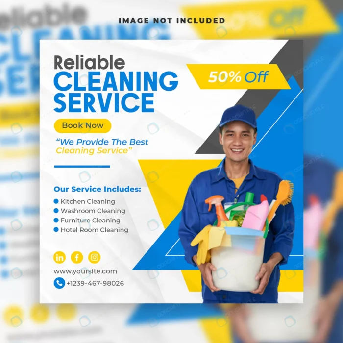 best cleaning service home square social media pos rnd682 frp28667500 - title:قالب لایه باز پست اینستاگرام با موضوع تمییز کردن خانه - اورچین فایل - format:PSD - فتوشاپ - sku:frp28667500 - keywords: p_id:66704