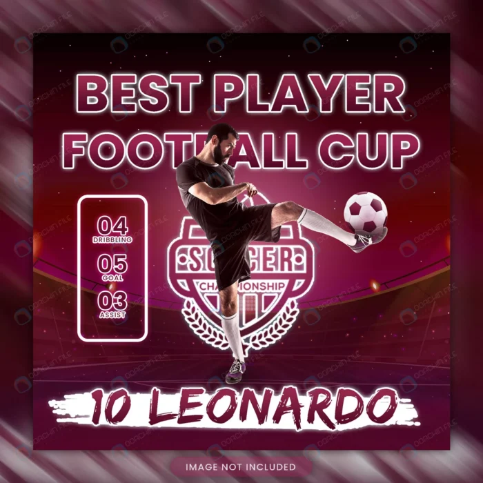 best player football cup qatar 2022 instagram post rnd997 frp31503406 - title:قالب آماده پست اینستاگرام فوتبال - اورچین فایل - format:PSD - فتوشاپ - sku:frp31503406 - keywords: p_id:69095