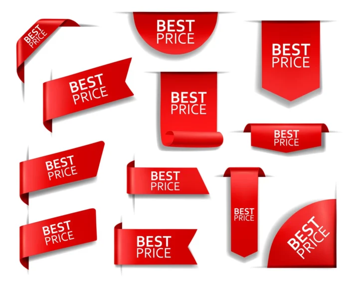 best price red banners labels tags corners crcace29bc1 size2.93mb - title:مجموعه برچسب تبلیغاتی ویژه قیمت مناسب - اورچین فایل - format:EPS - وکتور - sku:crcace29bc1 - keywords: p_id:36271