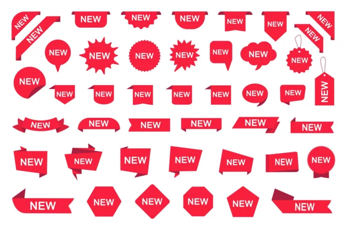 big set new labels red tags badges ribbon banners crc0a5f64bb size1.8mb - title:مجموعه وکتور تگ محصول - اورچین فایل - format:EPS - وکتور - sku:crc0a5f64bb - keywords: p_id:36291
