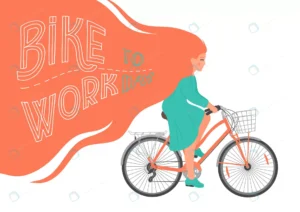 bike work day woman bicycle with hand drawn letter rnd806 frp11791176 - title:Home - اورچین فایل - format: - sku: - keywords: p_id:18