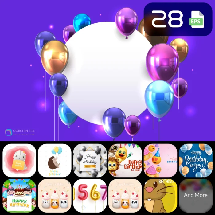 birthday 6aa - title:کالکشن 28 وکتور تبریک جشن تولد - اورچین فایل - format:EPS - وکتور - sku:crc4b8c0757 - keywords: p_id:61307