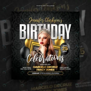 birthday celebration party flyer social media post rnd257 frp22339615 - title:Home - اورچین فایل - format: - sku: - keywords: p_id:18