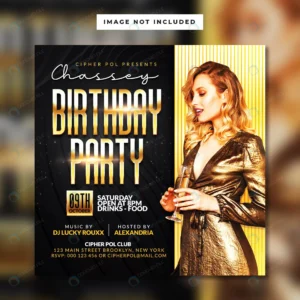 birthday club party flyer template rnd510 frp17084296 - title:Home - اورچین فایل - format: - sku: - keywords: p_id:18