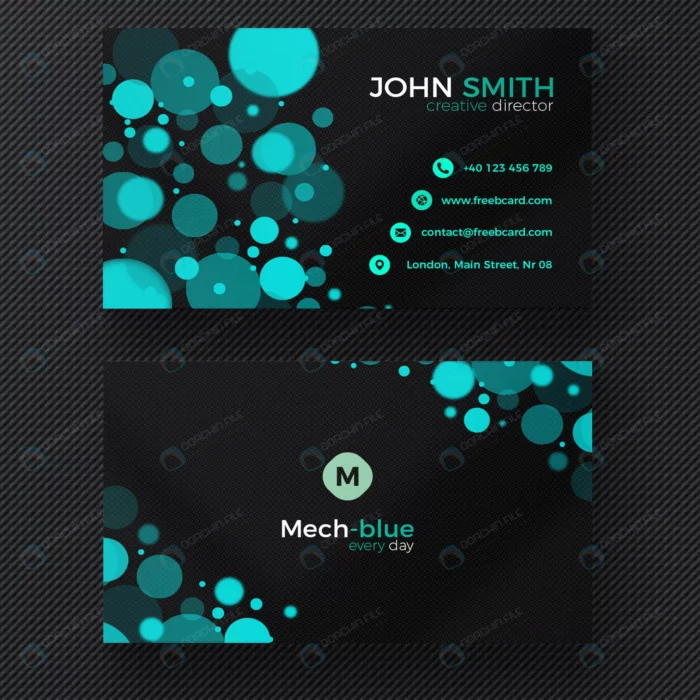 black business card with blue circles 1.webp crcd720c726 size2.31mb 1 - title:کارت ویزیت لایه باز سبزآبی و مشکی - اورچین فایل - format:PSD - فتوشاپ - sku:crcd720c726 - keywords: p_id:48011