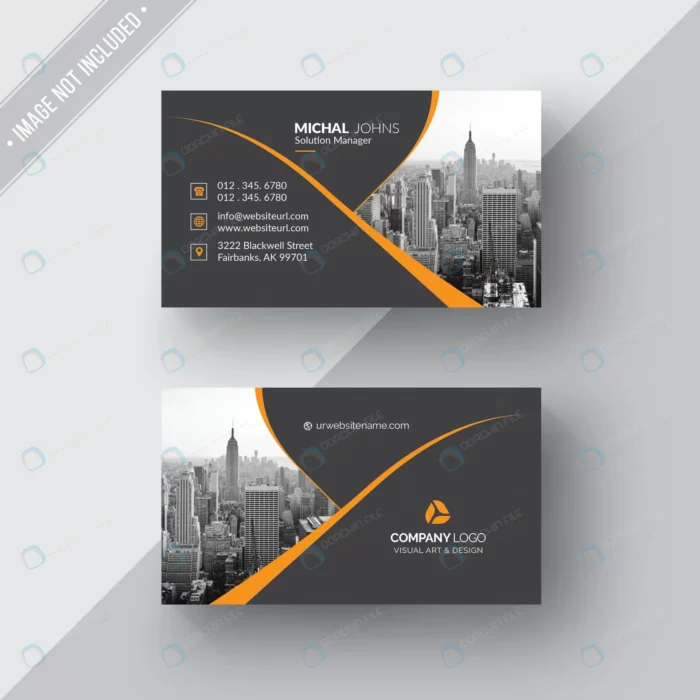 black business card with orange details 1.webp crce710a2ed size1.15mb 1 - title:کارت ویزیت لایه باز نارنجی خاکستری با جای تصویر - اورچین فایل - format:PSD - فتوشاپ - sku:crce710a2ed - keywords: p_id:48017