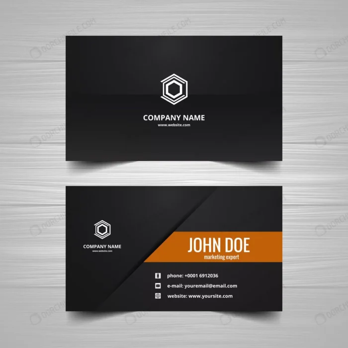 black business card crcfd59665e size1.85mb - title:قالب کارت ویزیت مشکی - اورچین فایل - format:EPS - وکتور - sku:crcfd59665e - keywords: p_id:93631