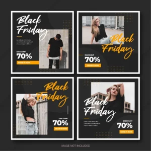 black friday campaign instagram post bundle template 3 - title:Home - اورچین فایل - format: - sku: - keywords: p_id:18