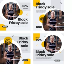 black friday campaign instagram post bundle template 8 - title:Home - اورچین فایل - format: - sku: - keywords: p_id:18