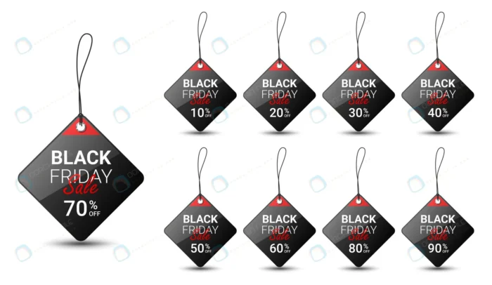 black friday price tag design template promotion. crcd5684335 size4.43mb - title:اتیکت فروش با تخفیف ویژه جمعه سیاه - اورچین فایل - format:EPS - وکتور - sku:crcd5684335 - keywords: p_id:64917
