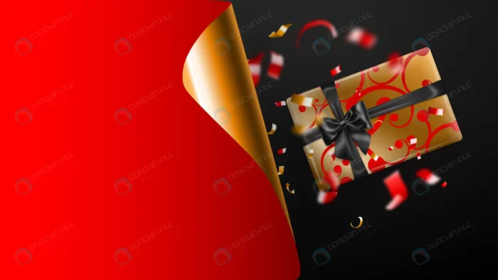 black friday sale banner golden curled paper corn crcc70c15fe size7.80mb - title:وکتور جعبه هدیه با روبان مشکی - اورچین فایل - format:EPS - وکتور - sku:crcc70c15fe - keywords: p_id:86021