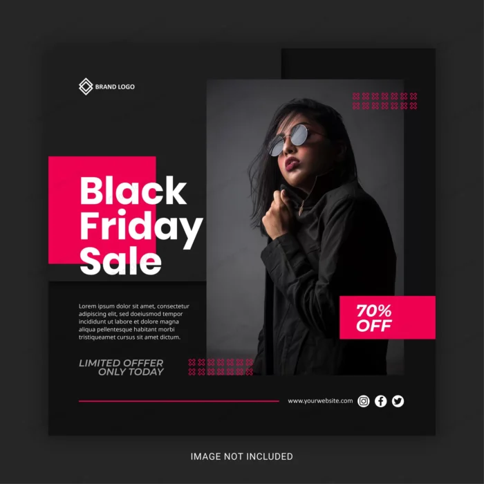 black friday social media post template premium crcfdb5d181 size1.27mb - title:پست اینستاگرام ویژه جمعه سیاه - اورچین فایل - format:EPS - وکتور - sku:crcfdb5d181 - keywords: p_id:92479