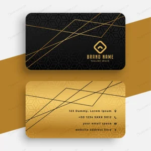 black gold business card with geometric lines crc1bafdb15 size1.78mb - title:Home - اورچین فایل - format: - sku: - keywords: p_id:18