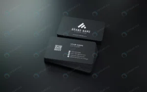 black rounded corners business card mockup brandin rnd549 frp30477752 - title:Home - اورچین فایل - format: - sku: - keywords: p_id:18