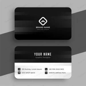 black theme white business card design template crcdfa523c6 size0.55mb - title:Home - اورچین فایل - format: - sku: - keywords: p_id:18