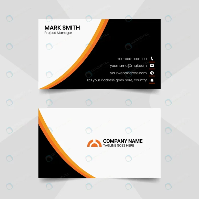 black white flat business card design template.jp crc3a4fee84 size0.86mb - title:کارت ویزیت تجاری - اورچین فایل - format:EPS - وکتور - sku:crc3a4fee84 - keywords:کارت ویزیت تجاری, وکتور, دانلود رایگان, فایل تکی, قالب کارت ویزیت, کارت ویزیت, وکتور رایگان p_id:80135
