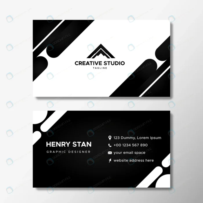 black white minimalist business cardf crc83b77602 size3.09mb - title:قالب وکتور کارت ویزیت تجاری و رسمی - اورچین فایل - format:EPS - وکتور - sku:crc83b77602 - keywords: p_id:80137