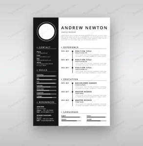 black white resume template 2 crc62b67c73 size2.95mb - title:Home - اورچین فایل - format: - sku: - keywords: p_id:18