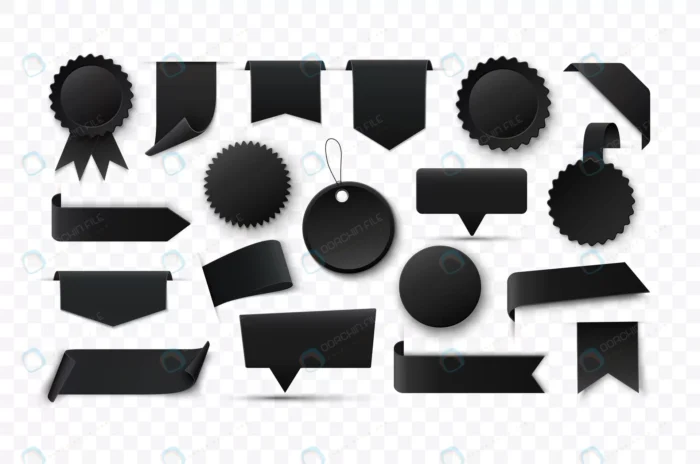 blank black banners labels vector tags ribbons.jp crc943e5186 size3.62mb - title:مجموعه متنوع برچسب فروش محصول - اورچین فایل - format:EPS - وکتور - sku:crc943e5186 - keywords: p_id:58683
