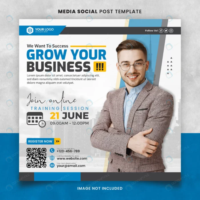 blue digital marketer class square media social po rnd611 frp30160859 - title:قالب پست اینستاگرام دیجیتال مارکتینگ - اورچین فایل - format:PSD - فتوشاپ - sku:frp30160859 - keywords: p_id:66827