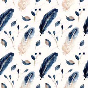 blue feather and leaf watercolor seamless pattern crc8de73a1f size20.46mb - title:Home - اورچین فایل - format: - sku: - keywords: p_id:18