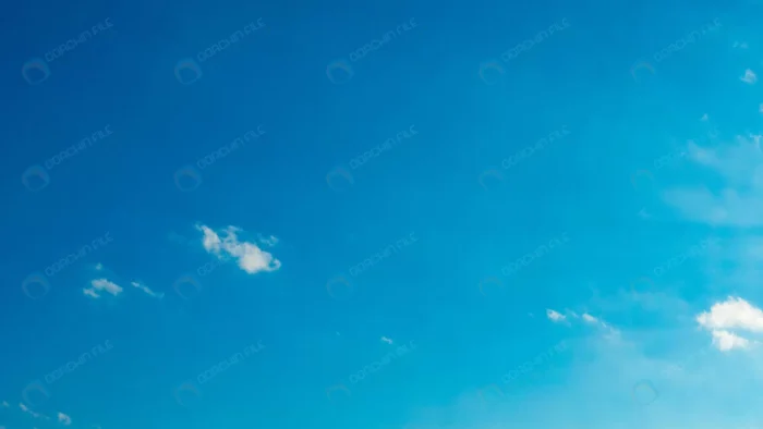 blue sky with puffy white clouds crc55bb4352 - title:تصویری زیبا از آسمان آبی با ابرهای کوچک - اورچین فایل - format:JPG - استوک - sku:crc55bb4352 - keywords: p_id:82303