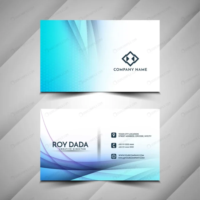 blue wave stylish business card design crc80753a6c size1.80mb - title:کارت ویزیت به رنگ آبی و سفید - اورچین فایل - format:EPS - وکتور - sku:crc80753a6c - keywords: p_id:93593