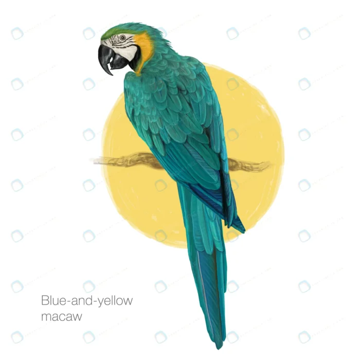 blue yellow macaw hand drawn painting crc40bc1bf6 size5.52mb 1 - title:وکتور طوطی دم بلند نقاشی دستی - اورچین فایل - format:EPS - وکتور - sku:crc40bc1bf6 - keywords: p_id:49711