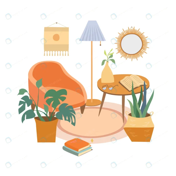 boho style interior design crca4dd51d4 size1.61mb - title:طرح دکوراسیون خانه با سبک بوهو - اورچین فایل - format:EPS - وکتور - sku:crca4dd51d4 - keywords: p_id:40895