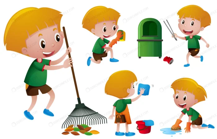 boy doing different chores crcca5e7db9 size3.32mb - title:وکتور پسر در حال تمیز کردن - اورچین فایل - format:EPS - وکتور - sku:crcca5e7db9 - keywords:وکتور پسر در حال تمیز کردن p_id:104105