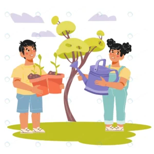 boy girl kids planting gardening flat cartoon vect rnd712 frp31525150 - title:Home - اورچین فایل - format: - sku: - keywords: p_id:18