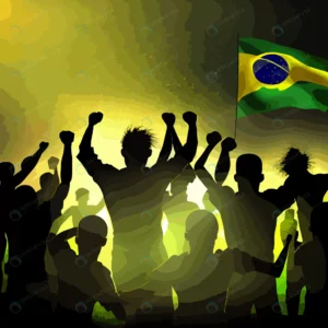 brazil soccer team fans celebrating world cup socc rnd288 frp34594752 - title:Home - اورچین فایل - format: - sku: - keywords: p_id:18