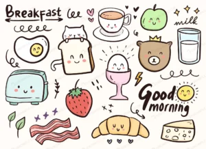 breakfast cute doodle ornament with cat food illu crc2d7e63b8 size3.39mb - title:Home - اورچین فایل - format: - sku: - keywords: p_id:18