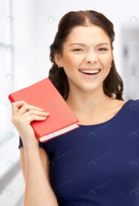 bright picture happy smiling woman with book crc8c2aa271 size9.14mb 3164x4704 - title:Home - اورچین فایل - format: - sku: - keywords: p_id:18