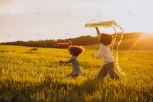 brother sister playing with kite plane field suns crc04b7b7d4 size4.11mb 3500x2333 - title:Home - اورچین فایل - format: - sku: - keywords: p_id:18