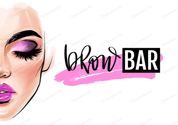 brow bar woman face girl portrait with long black crce8c174e4 size3.56mb - title:وکتور میکاپ چهره - اورچین فایل - format:EPS - وکتور - sku:crce8c174e4 - keywords: p_id:92905