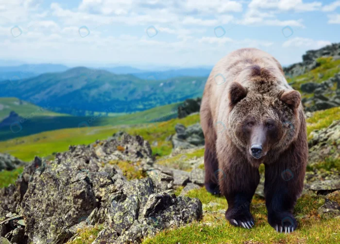 brown bear mountains crcb8eafd0d - title:تصویر استوک خرس قهوه‌ای در کوهستان - اورچین فایل - format:JPG - استوک - sku:crcb8eafd0d - keywords:تصویر استوک خرس قهوه‌ای در کوهستان, عکس استوک, تصویر استوک رایگان, حیوانات, دانلود رایگان, طبیعت, فایل تکی p_id:57597