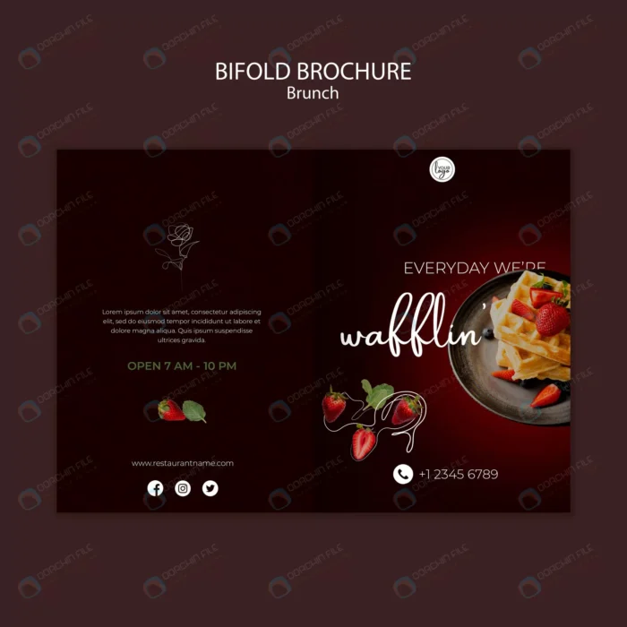 brunch restaurant design bifold brochure template crc07e71bd2 size9.43mb 1 - title:brunch restaurant design bifold brochure - اورچین فایل - format:PSD - فتوشاپ - sku:crc07e71bd2 - keywords: p_id:46257