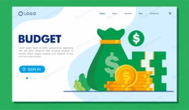 budget landing page website illustration template crcbb6f6abc size1.07mb - title:Home Main - اورچین فایل - format: - sku: - keywords: p_id:18