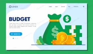 budget landing page website illustration template crcbb6f6abc size1.07mb - title:Home - اورچین فایل - format: - sku: - keywords: p_id:18