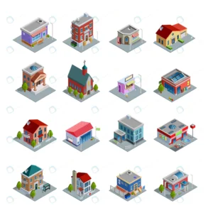 building isometric icons set crc4250294e size4.40mb - title:Home - اورچین فایل - format: - sku: - keywords: p_id:18