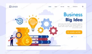 business big idea landing page website vector tem crc43c5a37a size1.61mb - title:Home - اورچین فایل - format: - sku: - keywords: p_id:18