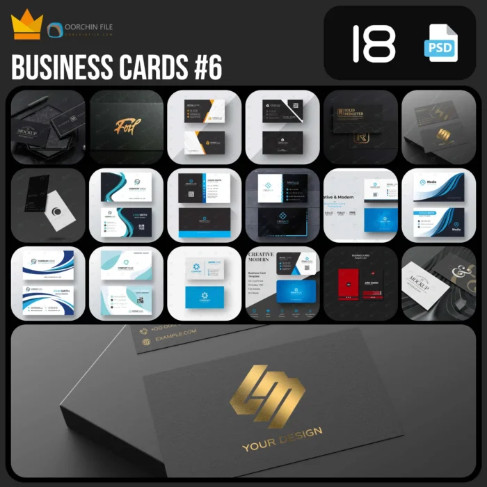 business card 6 bb - title:کالکشن 18 کارت ویزیت لایه باز - اورچین فایل - format:PSD - فتوشاپ - sku:crc1893226f - keywords: p_id:42744