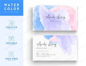 business card design watercolor business card tem crc7023d0ae size7.38mb - title:Home - اورچین فایل - format: - sku: - keywords: p_id:18