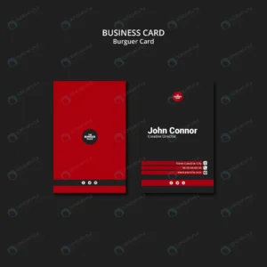 business card for burger restaurant crccecd439c size1.23mb - title:Home - اورچین فایل - format: - sku: - keywords: p_id:18