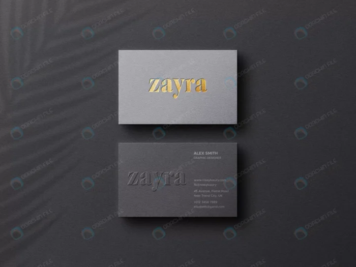 business card mockup with emboss letterpress prin crc849f0d53 size55.41mb - title:کارت ویزیت تجاری با عنوان برجسته - اورچین فایل - format:PSD - فتوشاپ - sku:crc849f0d53 - keywords: p_id:79447